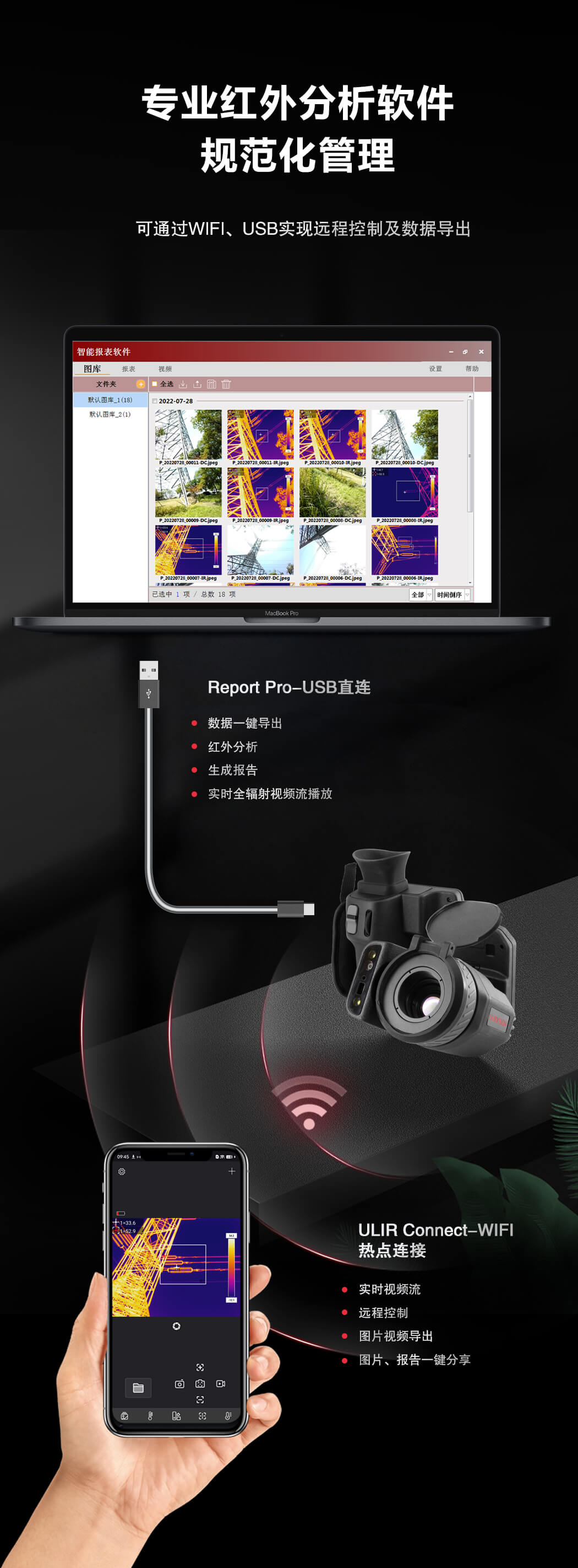 仪器有线和无线传输